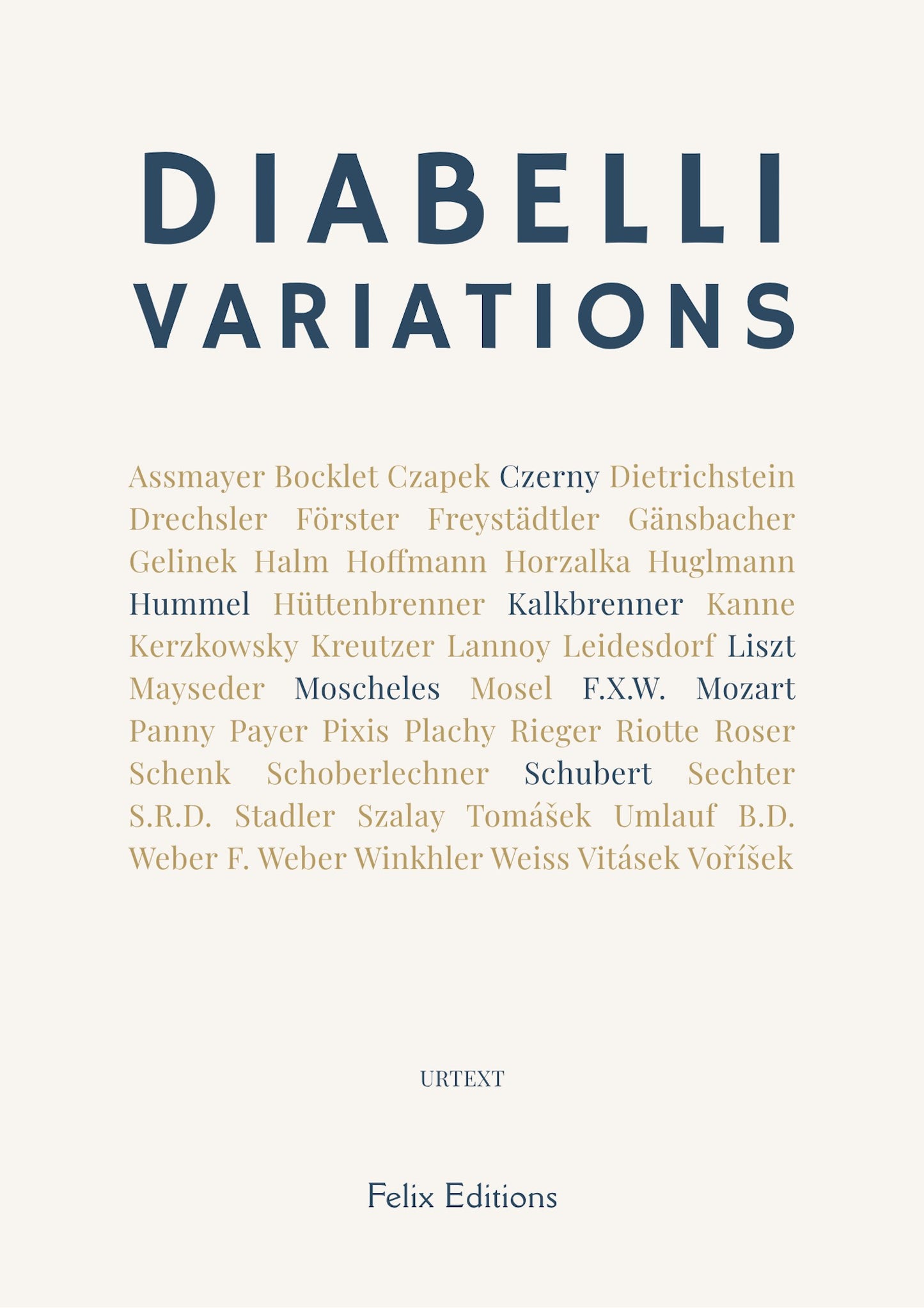 Variations on a theme by Diabelli