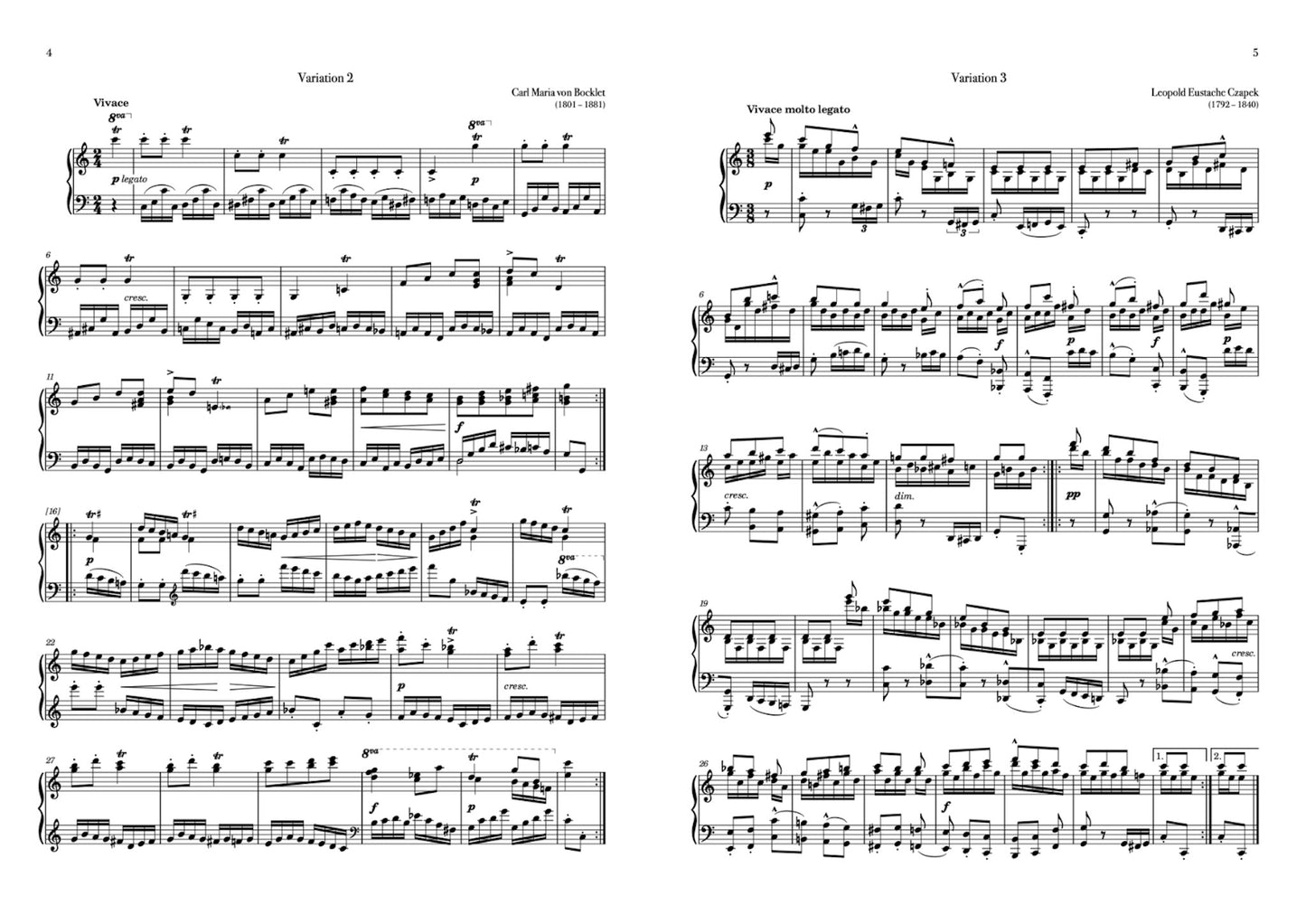 Variations on a theme by Diabelli