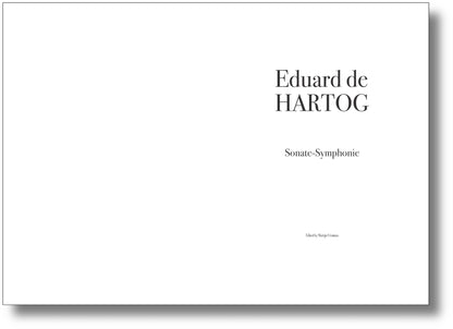 De Hartog: Sonate-Symphonie (Download)