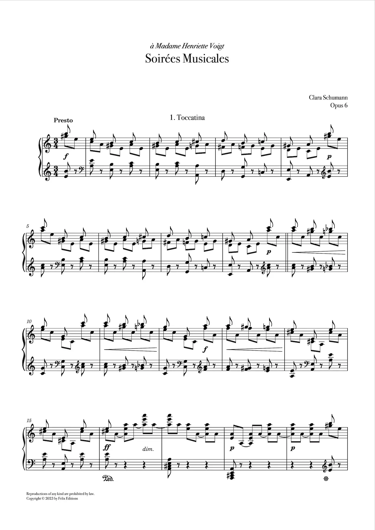 Page 5 of Clara Schumann’s Soirées musicales