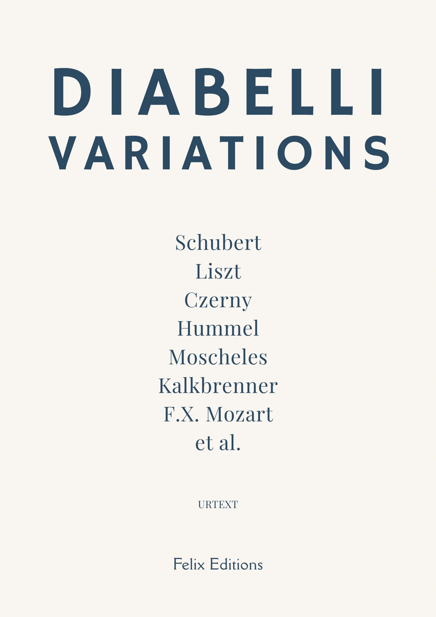 Cover image of the Diabelli Variations by 50 composers, including Czerny, Hummel, Schubert, Liszt and Moscheles