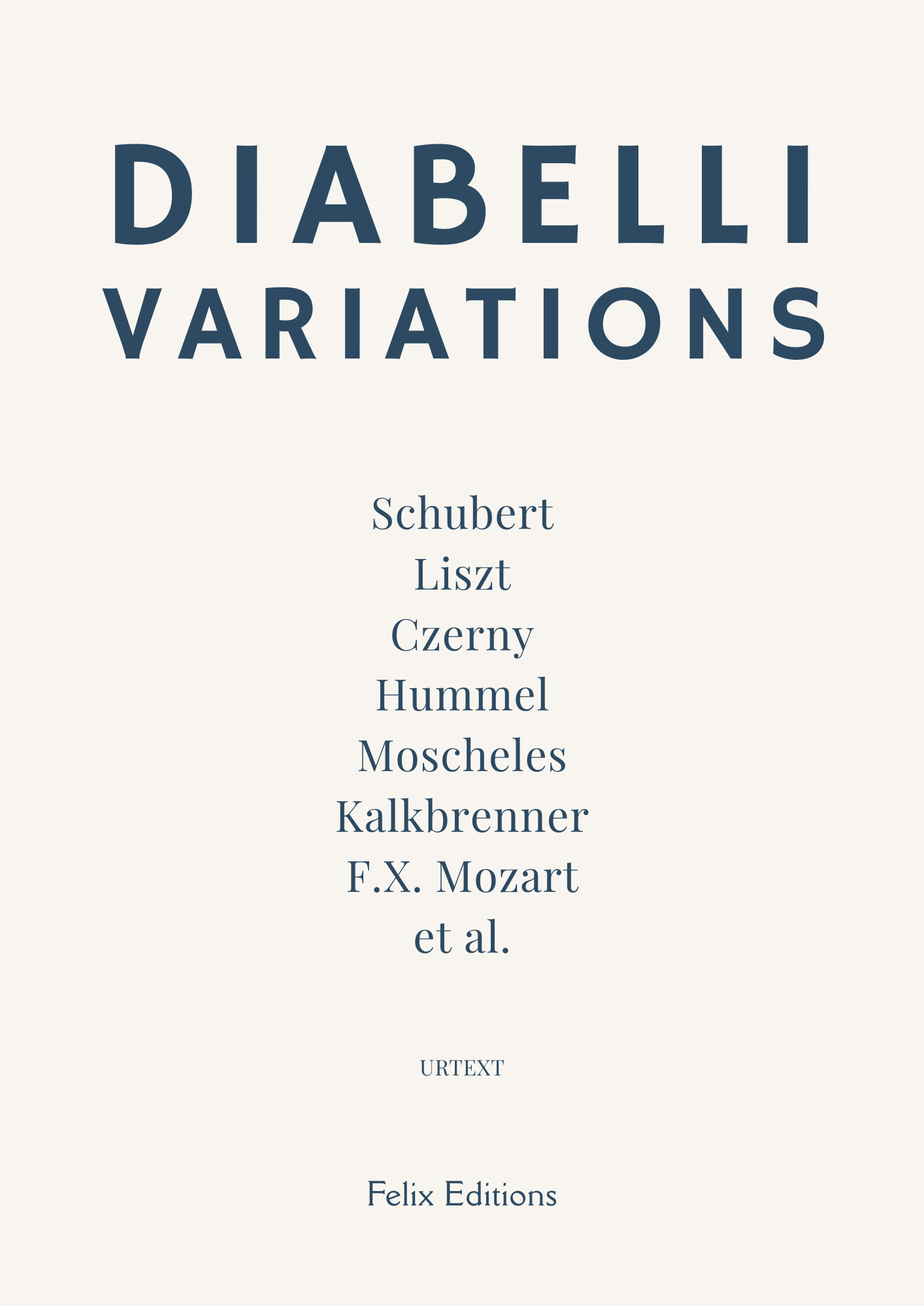 Cover image of the Diabelli Variations by 50 composers, including Czerny, Hummel, Schubert, Liszt and Moscheles