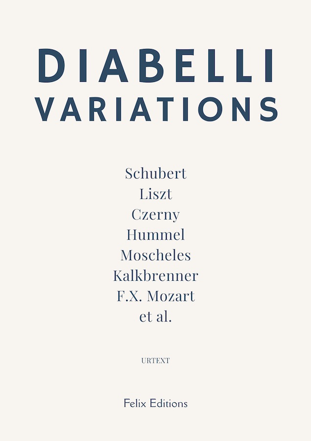 Cover of the Felix Editions digital edition of the Diabelli Variations by various composers.