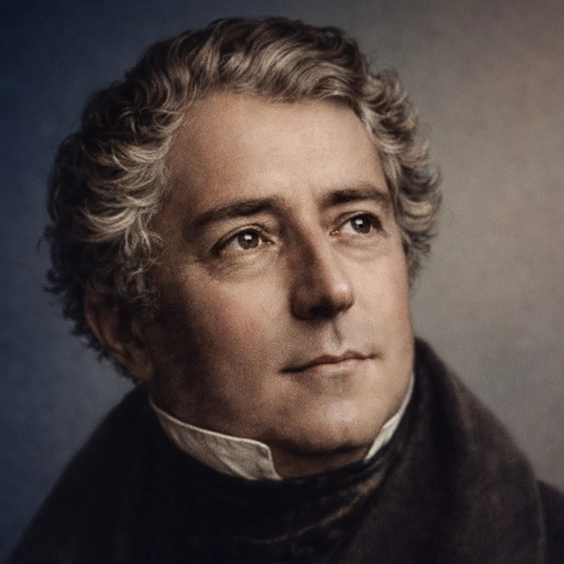 Portrait of Carl Loewe, nineteenth-century composer known for his ballads.