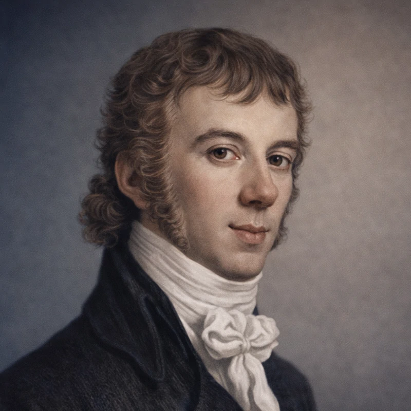 Portrait of Joseph Wölfl, Viennese-trained pianist-composer and contemporary rival of Beethoven.